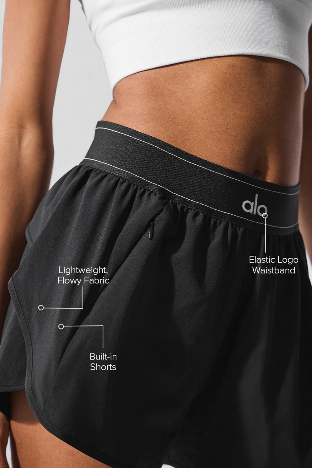 Black Alo Yoga Match Point Women Short | KSA  QDF186409