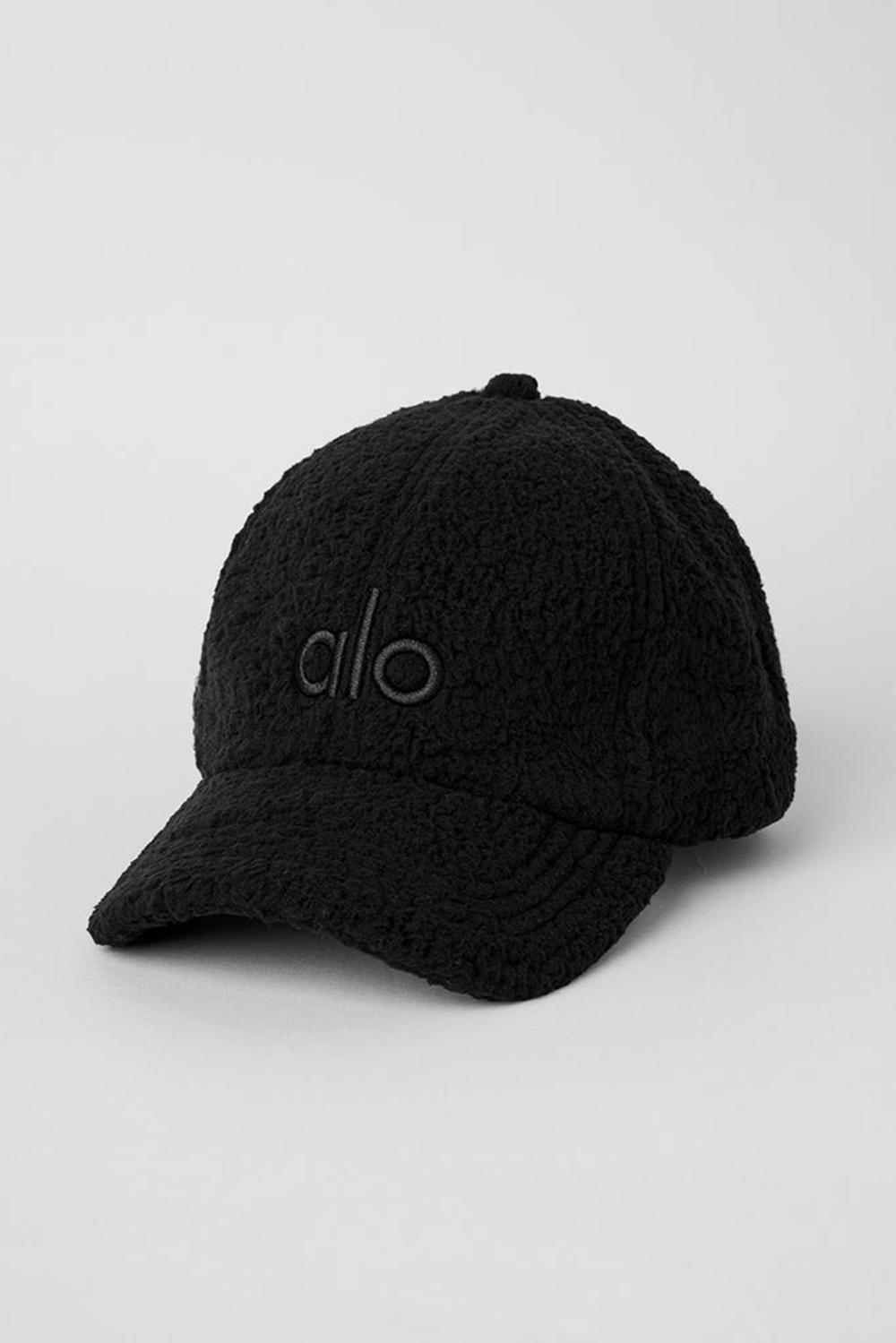 Black Alo Yoga Micro Sherpa Off-Duty Men Cap | KSA  TJX560421