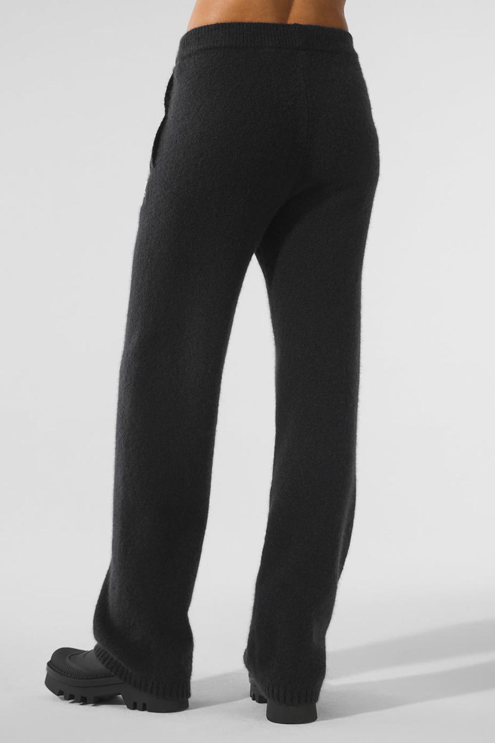 Black Alo Yoga New Class Cashmere Women Sweatpant | KSA  UTI283496