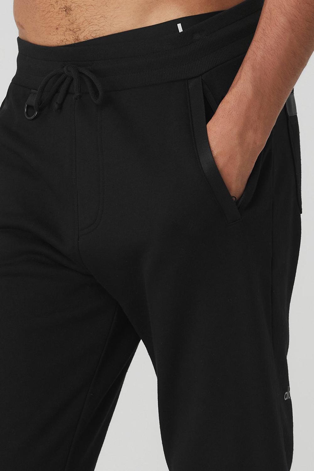 Black Alo Yoga Nomadic Men Sweatpant | KSA  RFJ273598