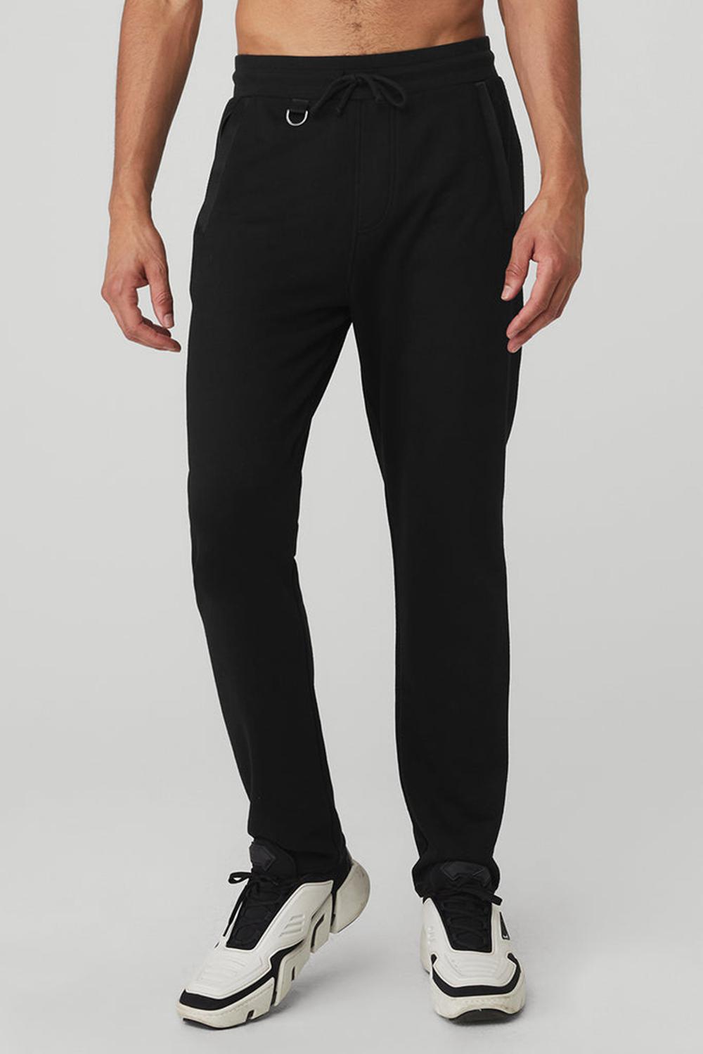 Black Alo Yoga Nomadic Men Sweatpant | KSA  RFJ273598