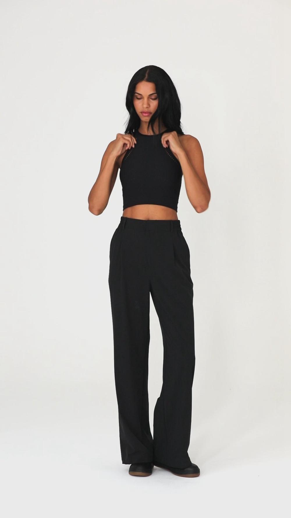 Black Alo Yoga Seamless Open Air Racerback Women Tank | KSA  WVI423179