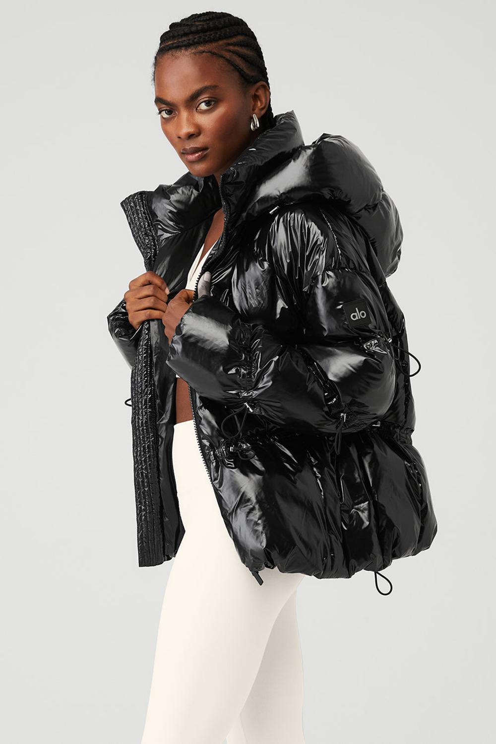 Black Alo Yoga Stunner Women Jacket | KSA  JTE316978