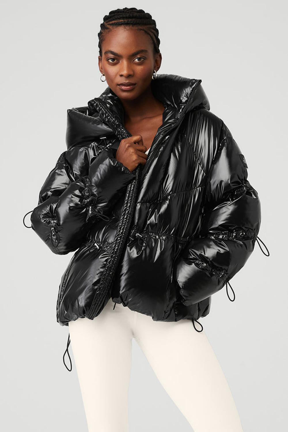 Black Alo Yoga Stunner Women Jacket | KSA  JTE316978