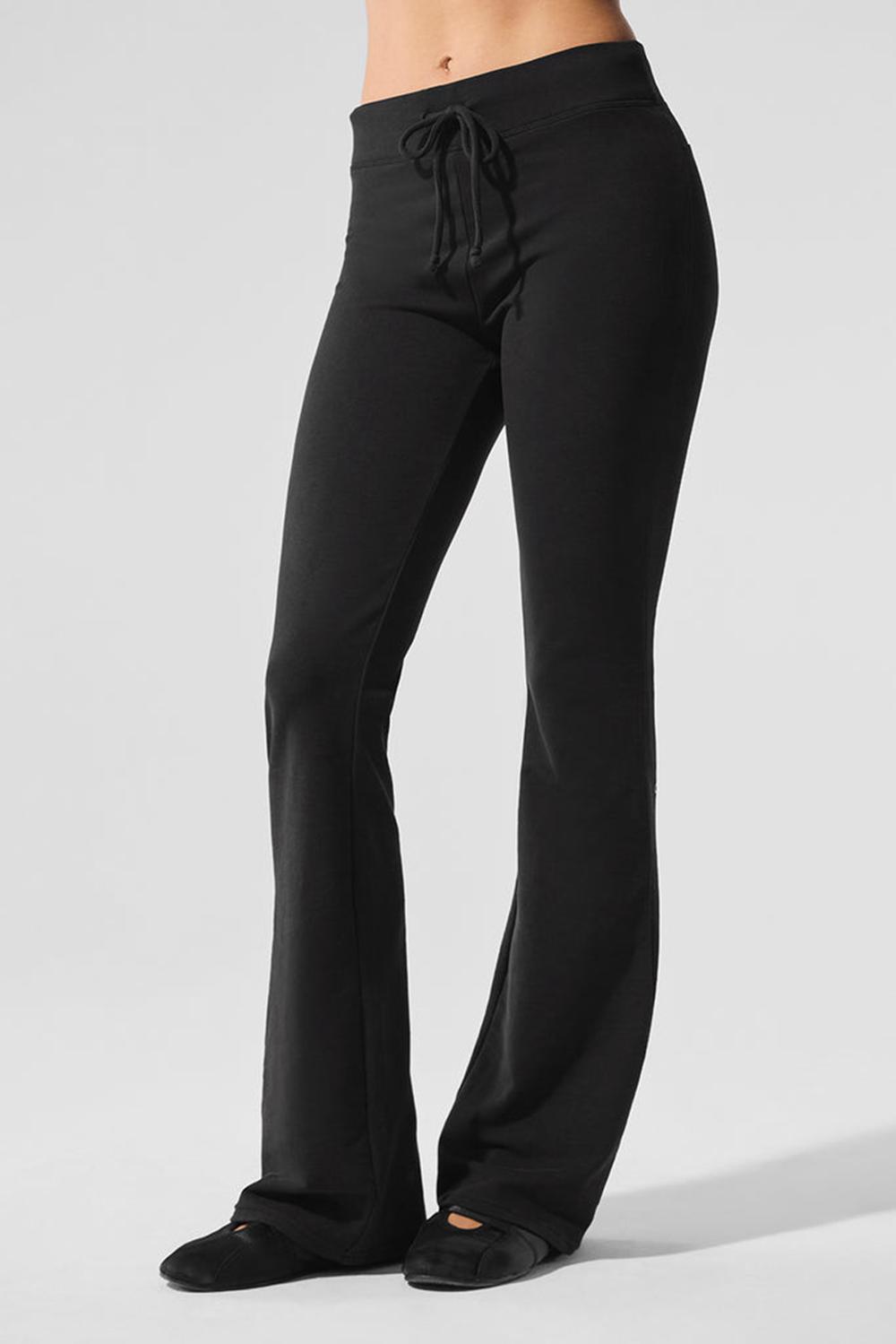 Black Alo Yoga Sway Bootcut Women Sweatpant | KSA  BHX930125