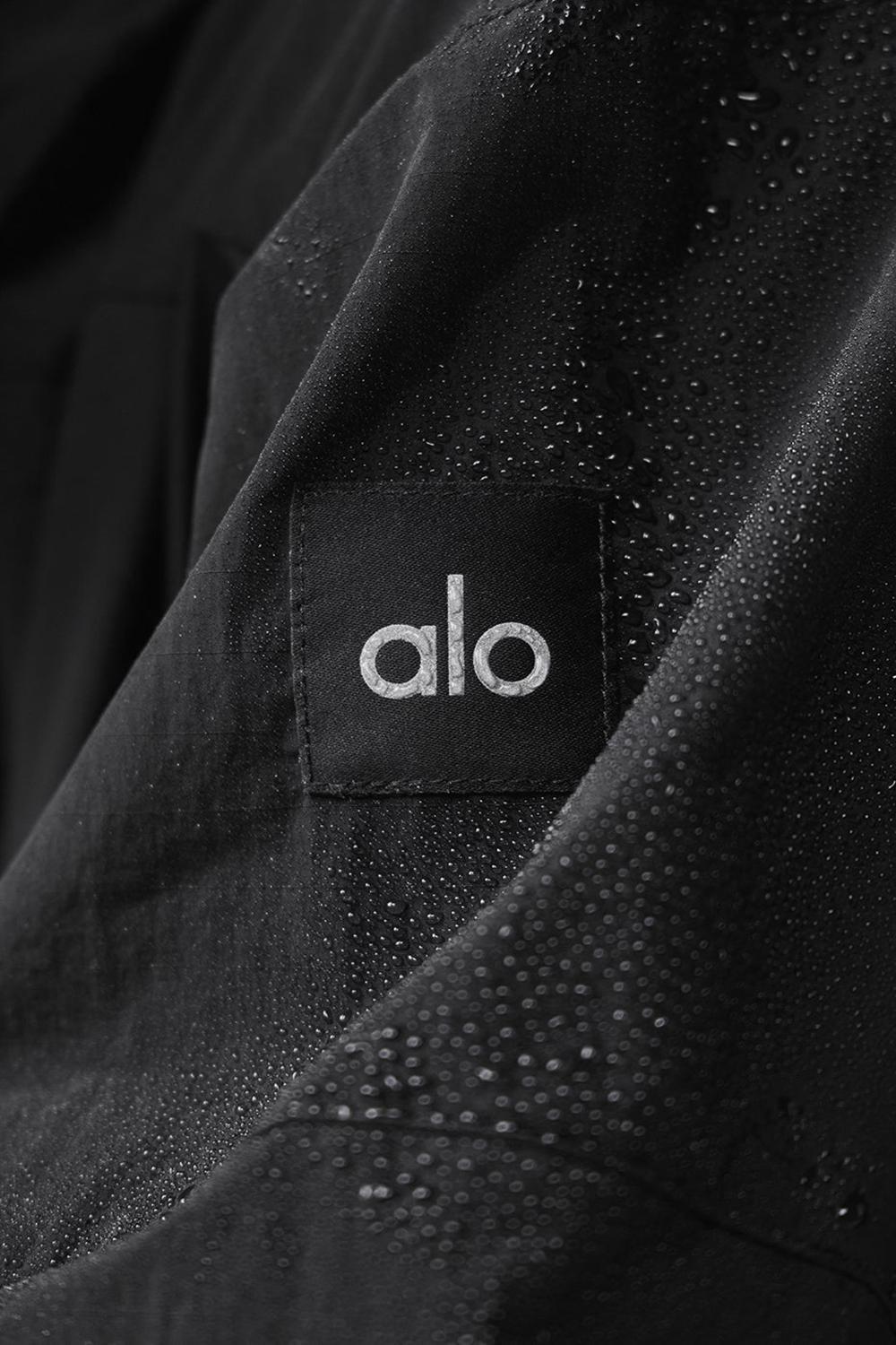 Black Alo Yoga Vantage Nylon Ripstop Track Men Jacket | KSA  ZXU408697