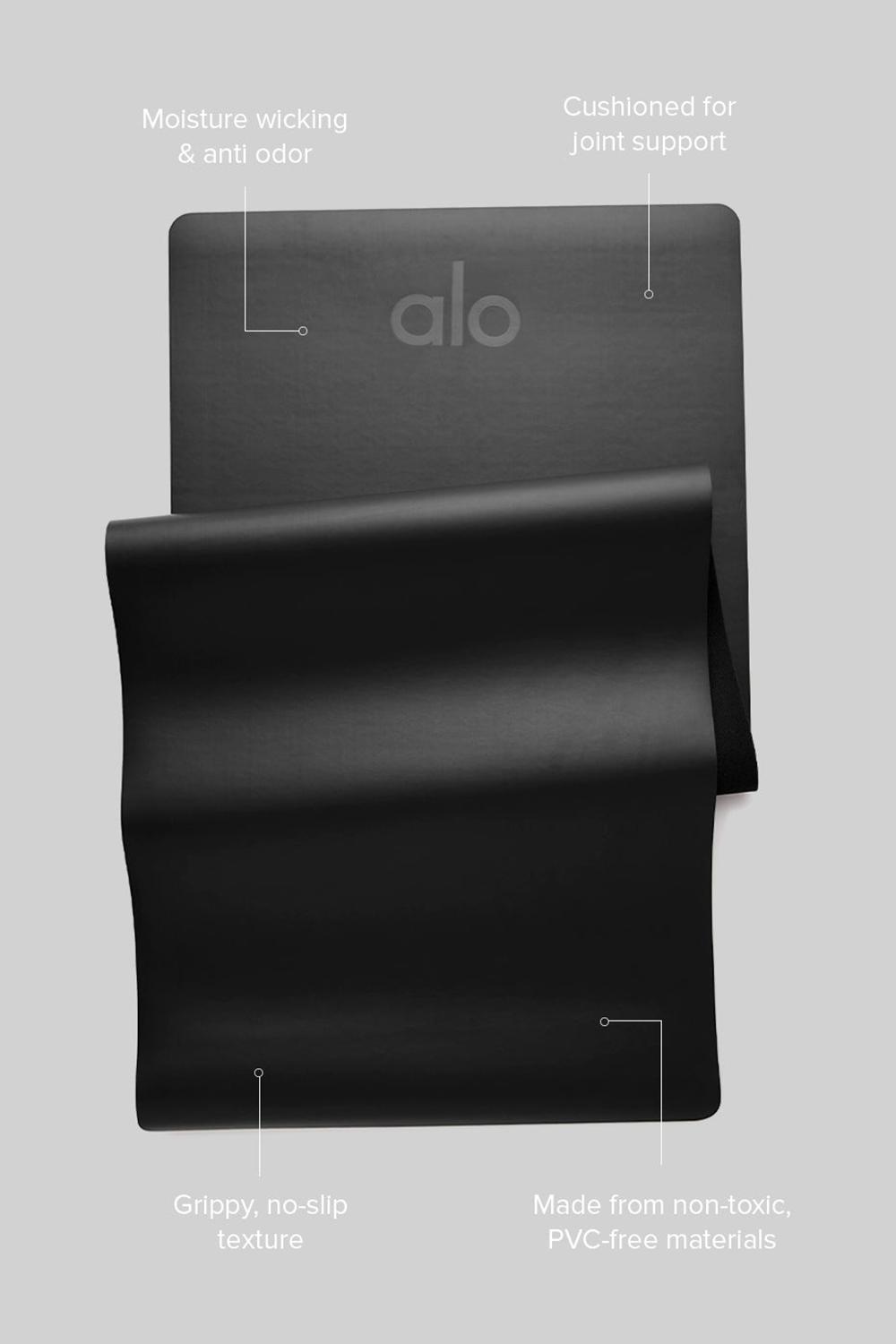 Black Alo Yoga Warrior Mat Women Mat | KSA  OMV821649