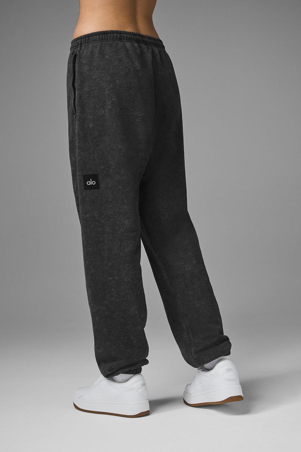 Black Wash Alo Yoga Chill Vintage Wash Women Sweatpant | KSA  XGD371908