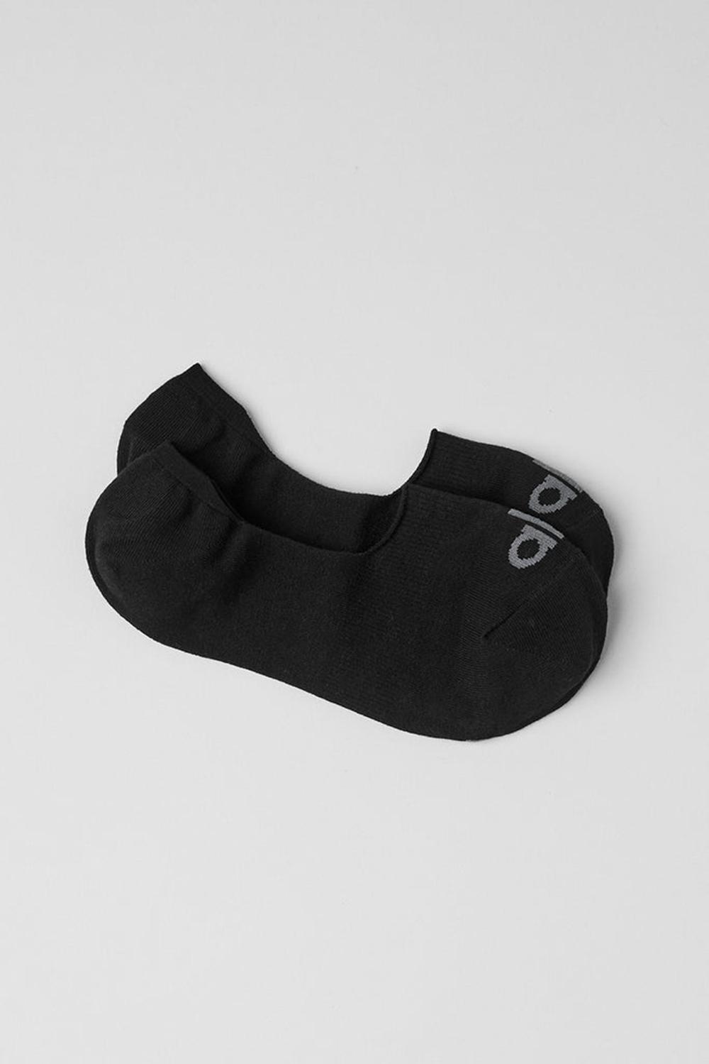 Black / Anthracite Alo Yoga Unisex Conceal Men Sock | KSA  SYT427138