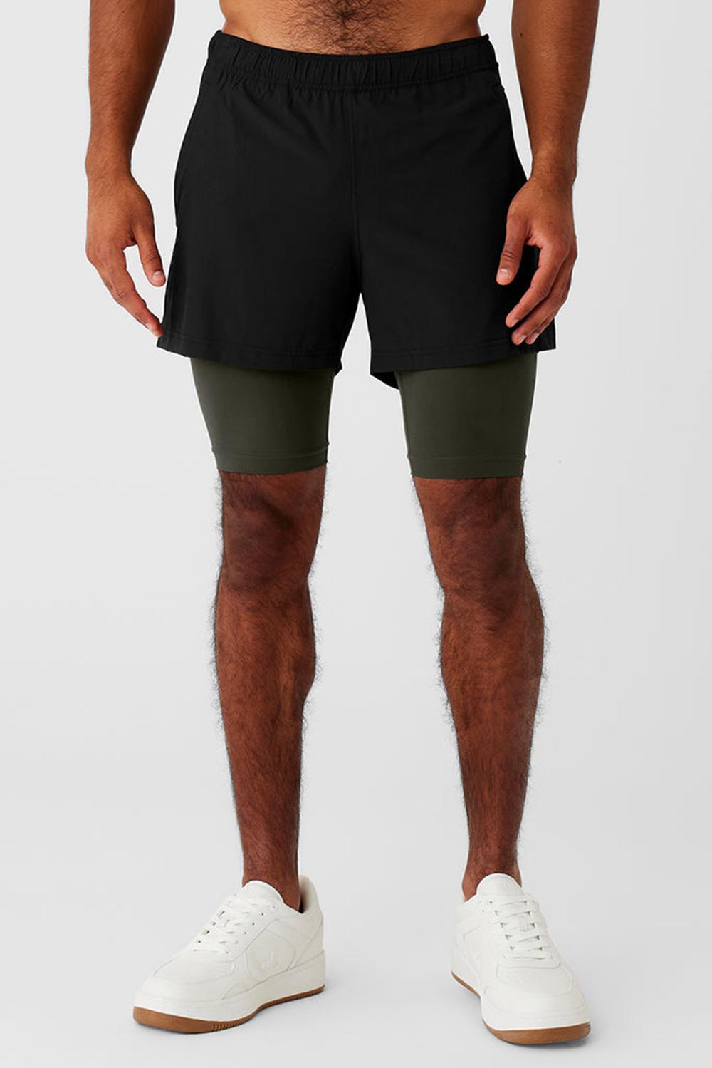 Black / Stealth Green Alo Yoga 5\