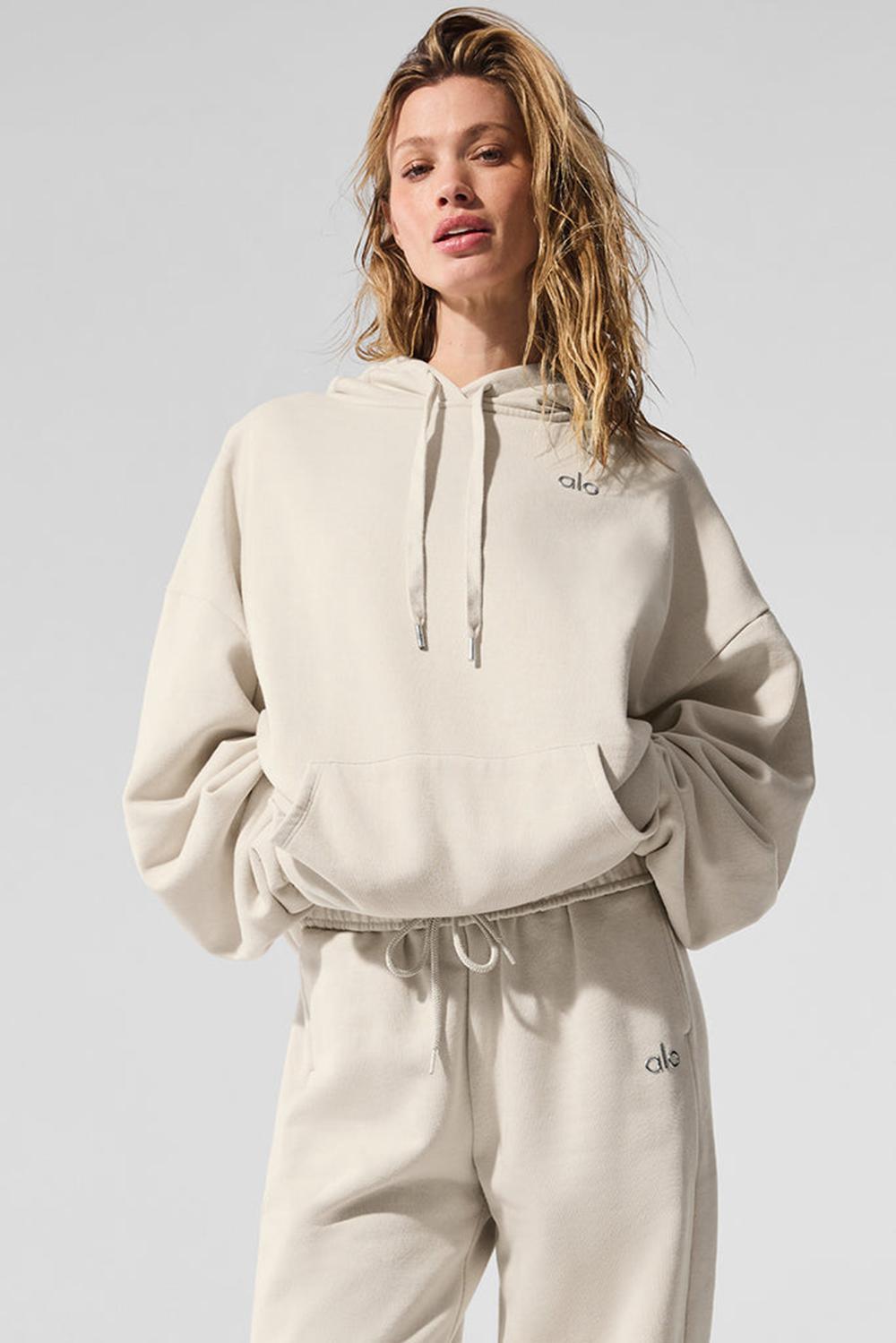 Bone Alo Yoga Accolade Women Hoodie | KSA  USD956041