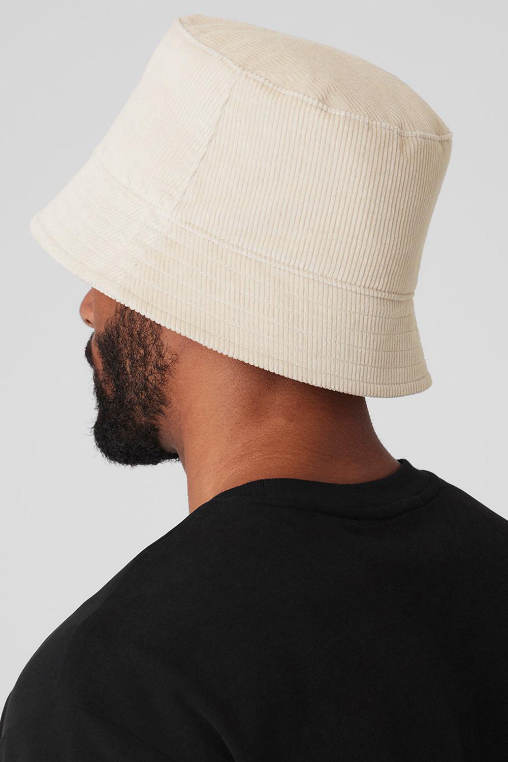 Bone Alo Yoga Corduroy Neighborhood Men Bucket Hat | KSA  QAM582607