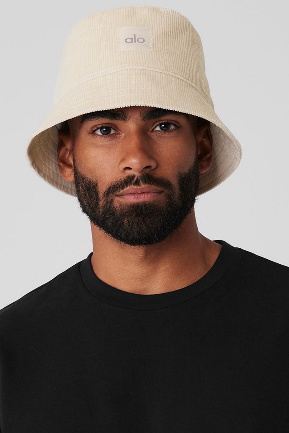 Bone Alo Yoga Corduroy Neighborhood Men Bucket Hat | KSA  QAM582607