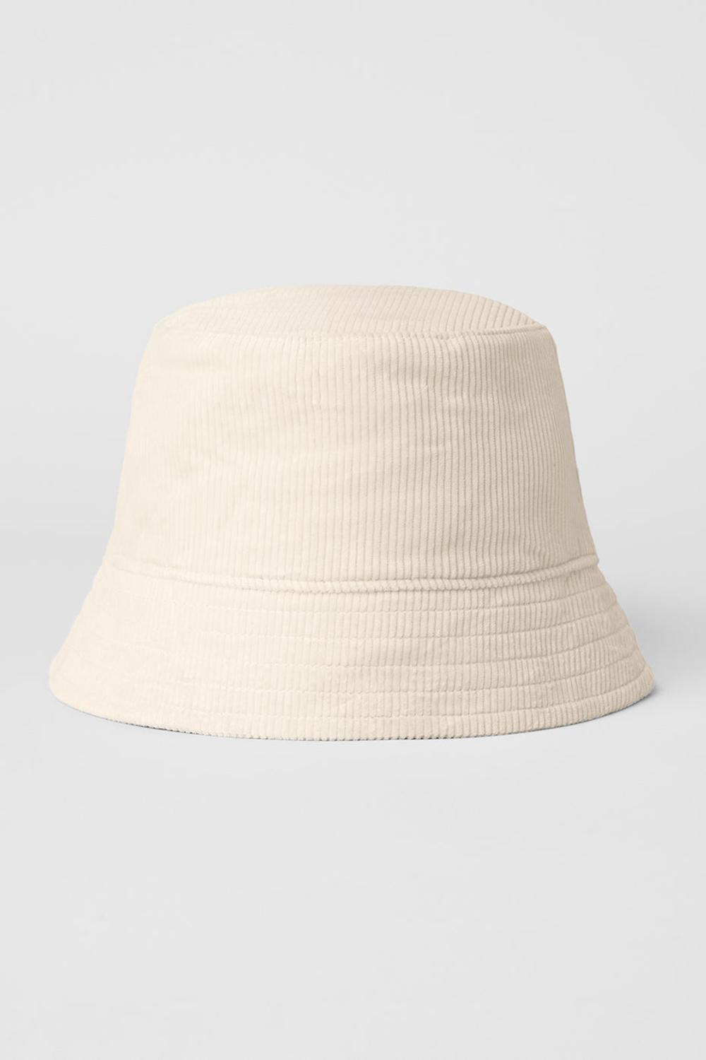 Bone Alo Yoga Corduroy Neighborhood Women Bucket Hat | KSA  XHP820374