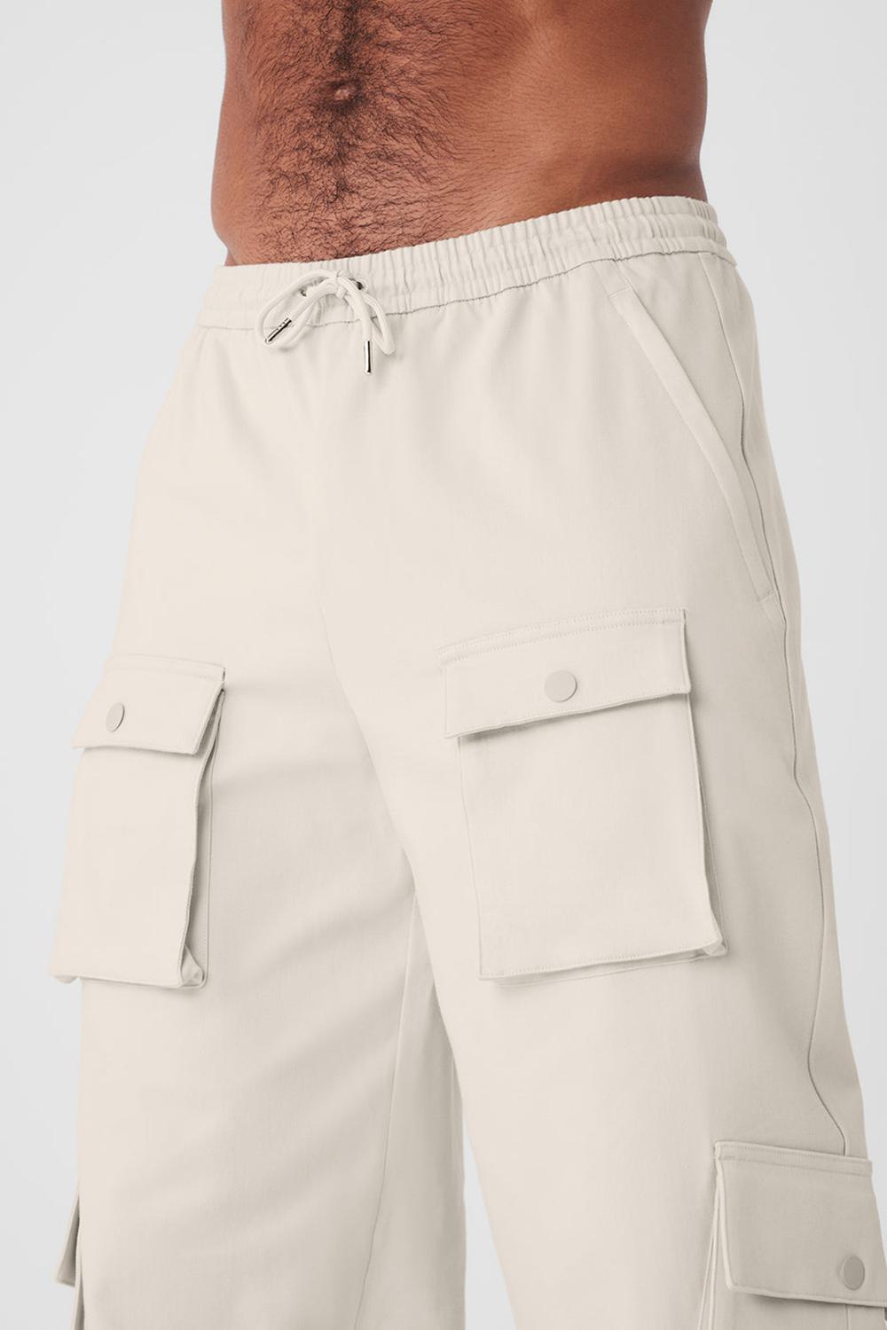 Bone Alo Yoga Northstar Cargo Men Pant | KSA  AFI360295