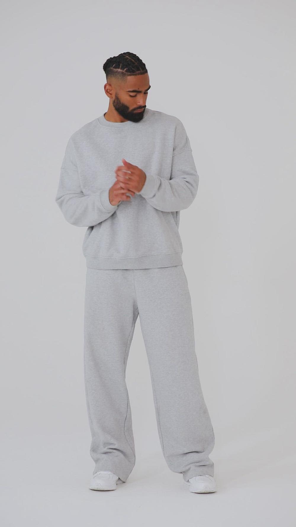 Bone Alo Yoga Renown Heavy Weight Crew Neck Men Pullover | KSA  LWT642891