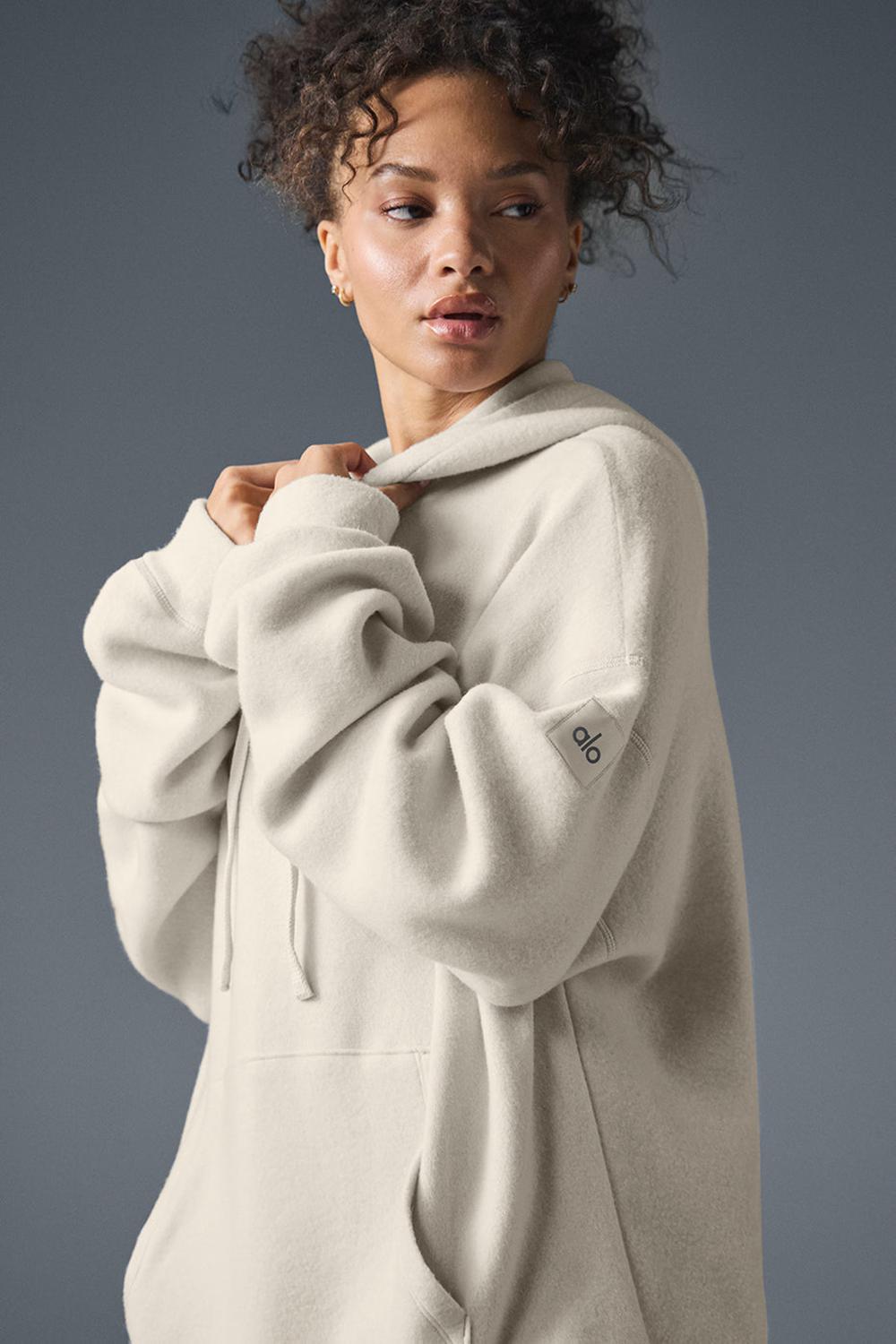 Bone Alo Yoga Triumph Restore Women Hoodie | KSA  SFK820394