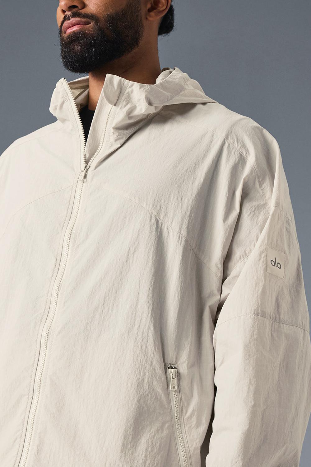 Bone Alo Yoga Vantage Nylon Ripstop Track Men Jacket | KSA  IUN648195