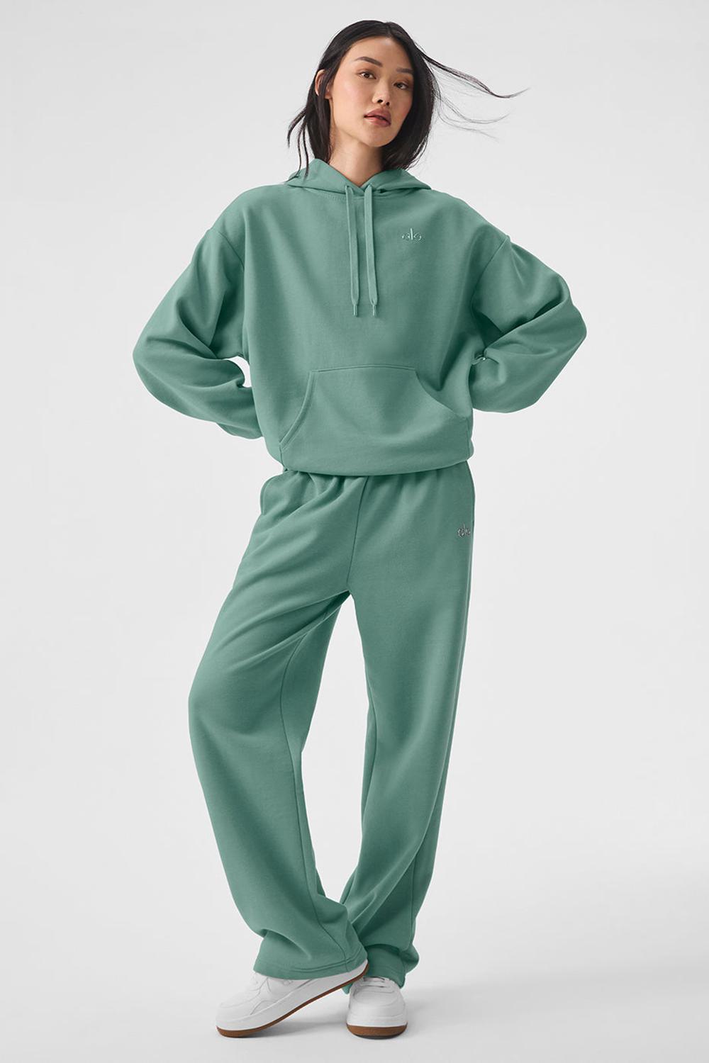 Botanical Green Alo Yoga Accolade Straight Leg Women Sweatpant | KSA  XEM813247