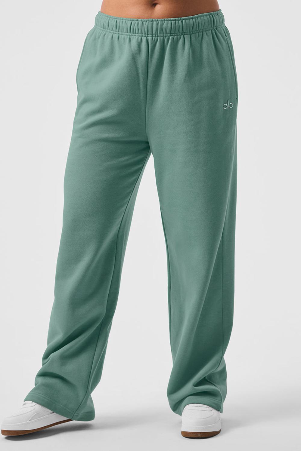 Botanical Green Alo Yoga Accolade Straight Leg Women Sweatpant | KSA  XEM813247
