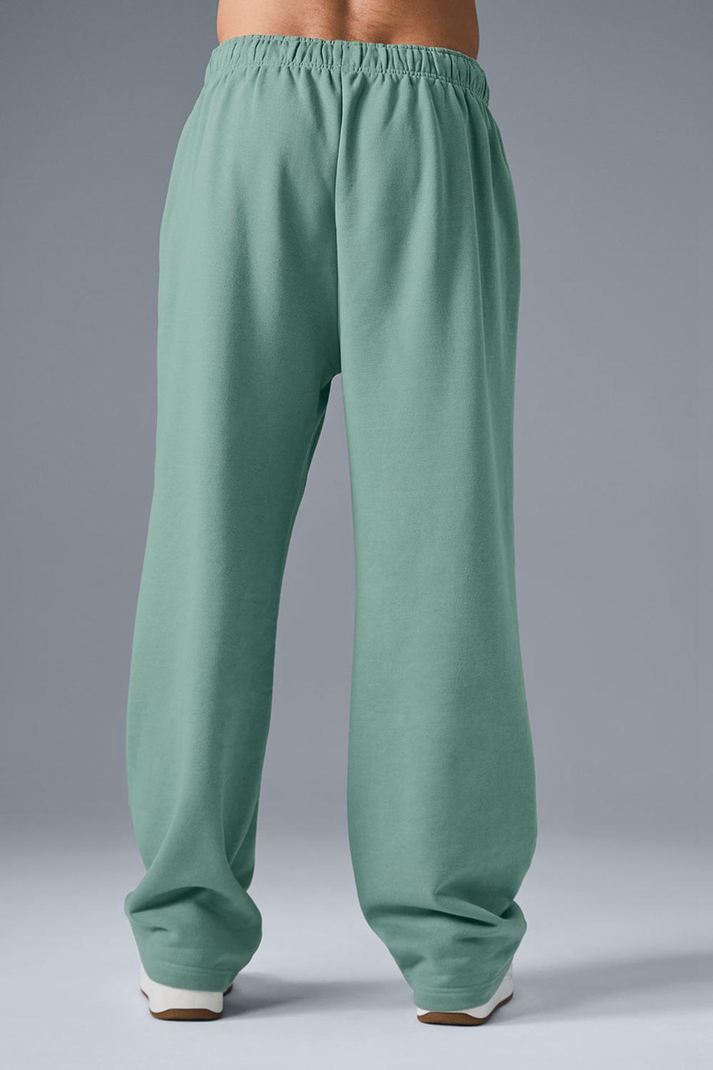 Botanical Green Alo Yoga Accolade Straight Leg Men Sweatpant | KSA  QAF247960