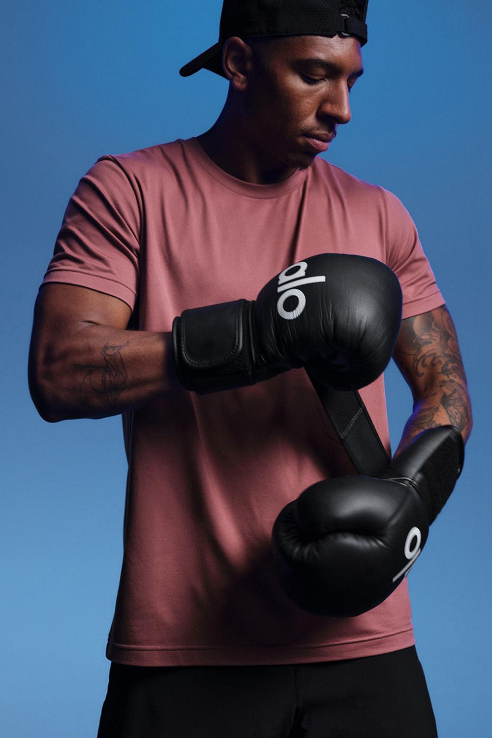 Burgundy Truffle Alo Yoga Conquer Reform Crewneck Men Short Sleeve | KSA  DKN087924