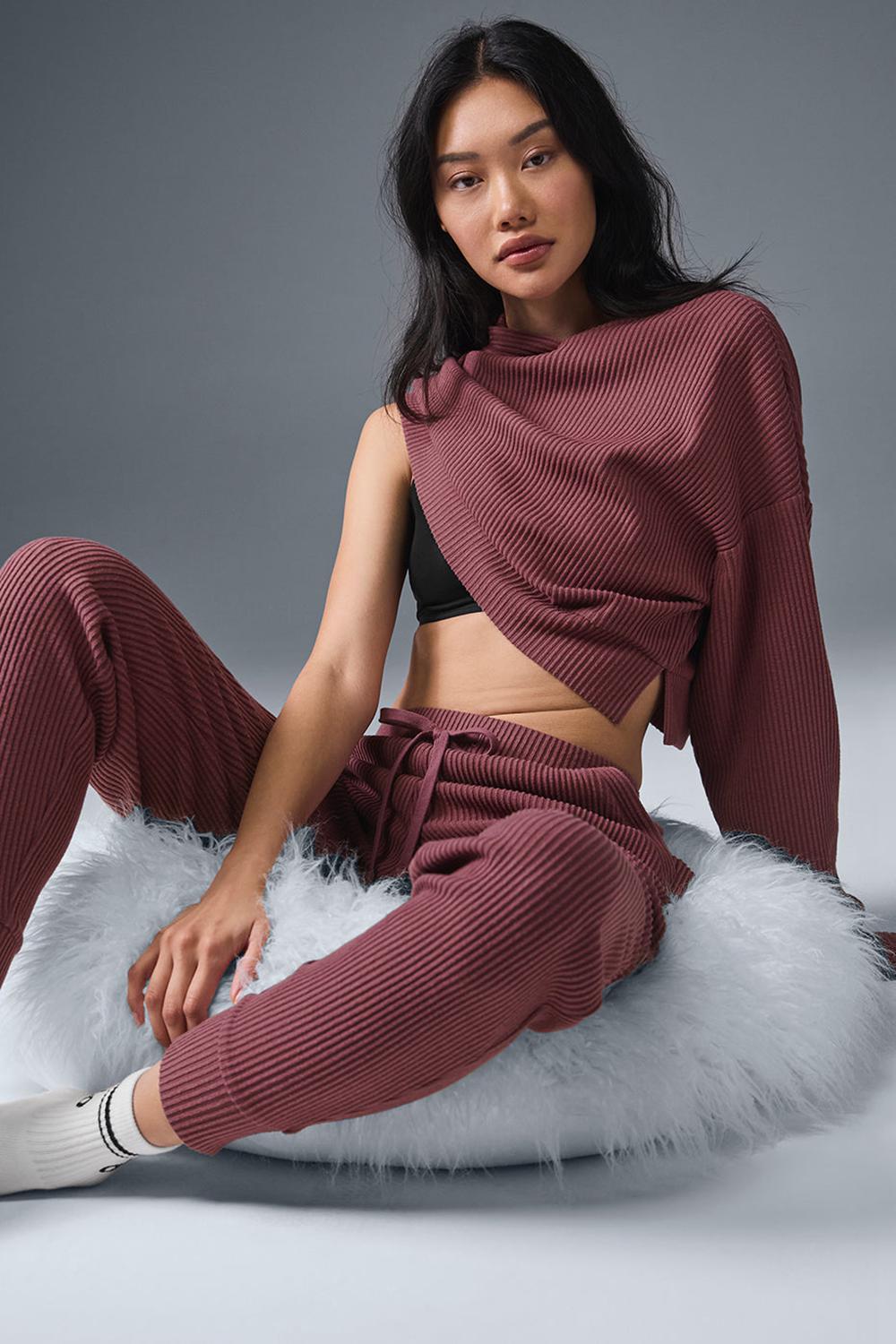 Burgundy Truffle Alo Yoga Muse Women Sweatpant | KSA  QIR975483