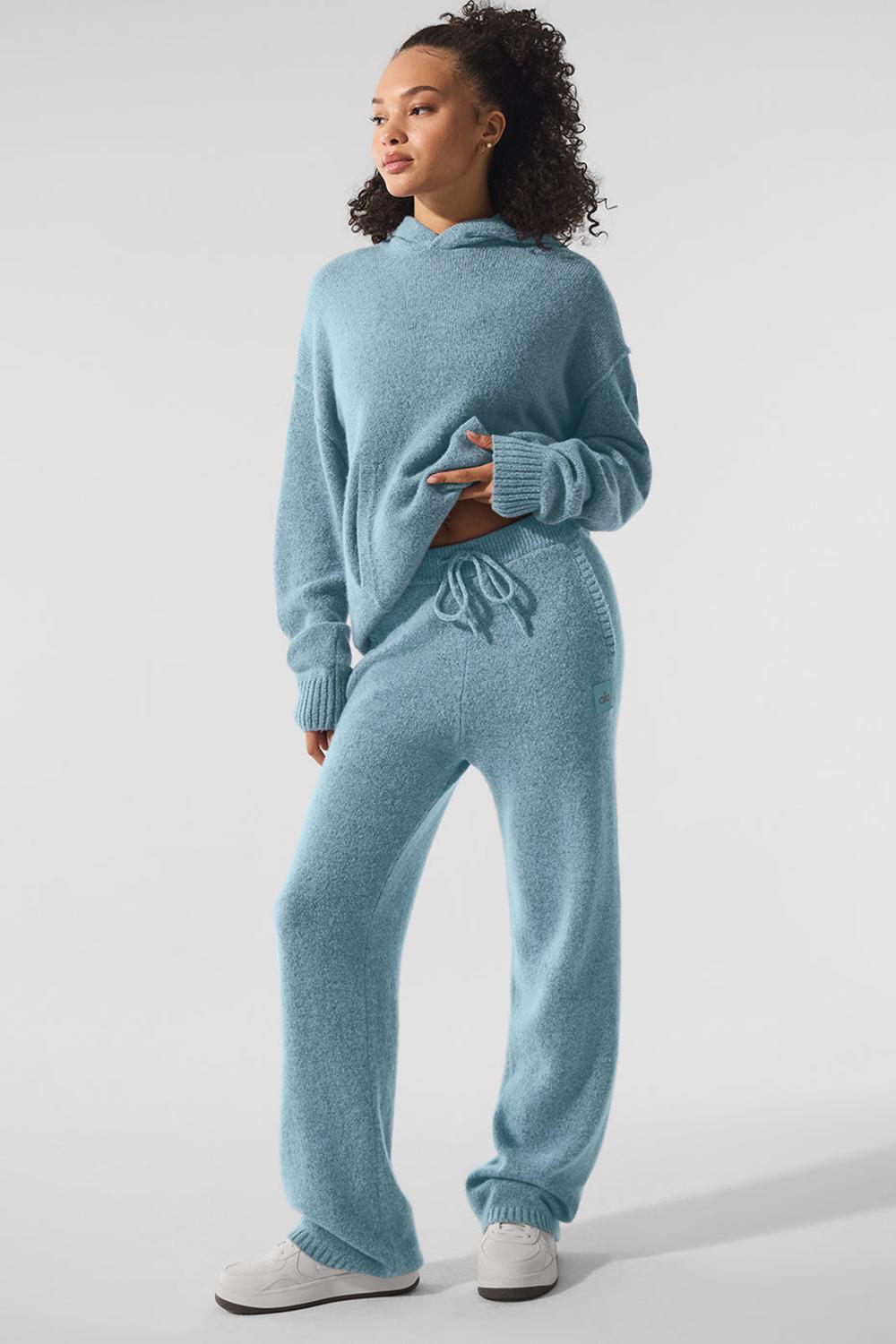 Celestial Blue Granite Heather Alo Yoga New Class Cashmere Women Sweatpant | KSA  SFJ192560