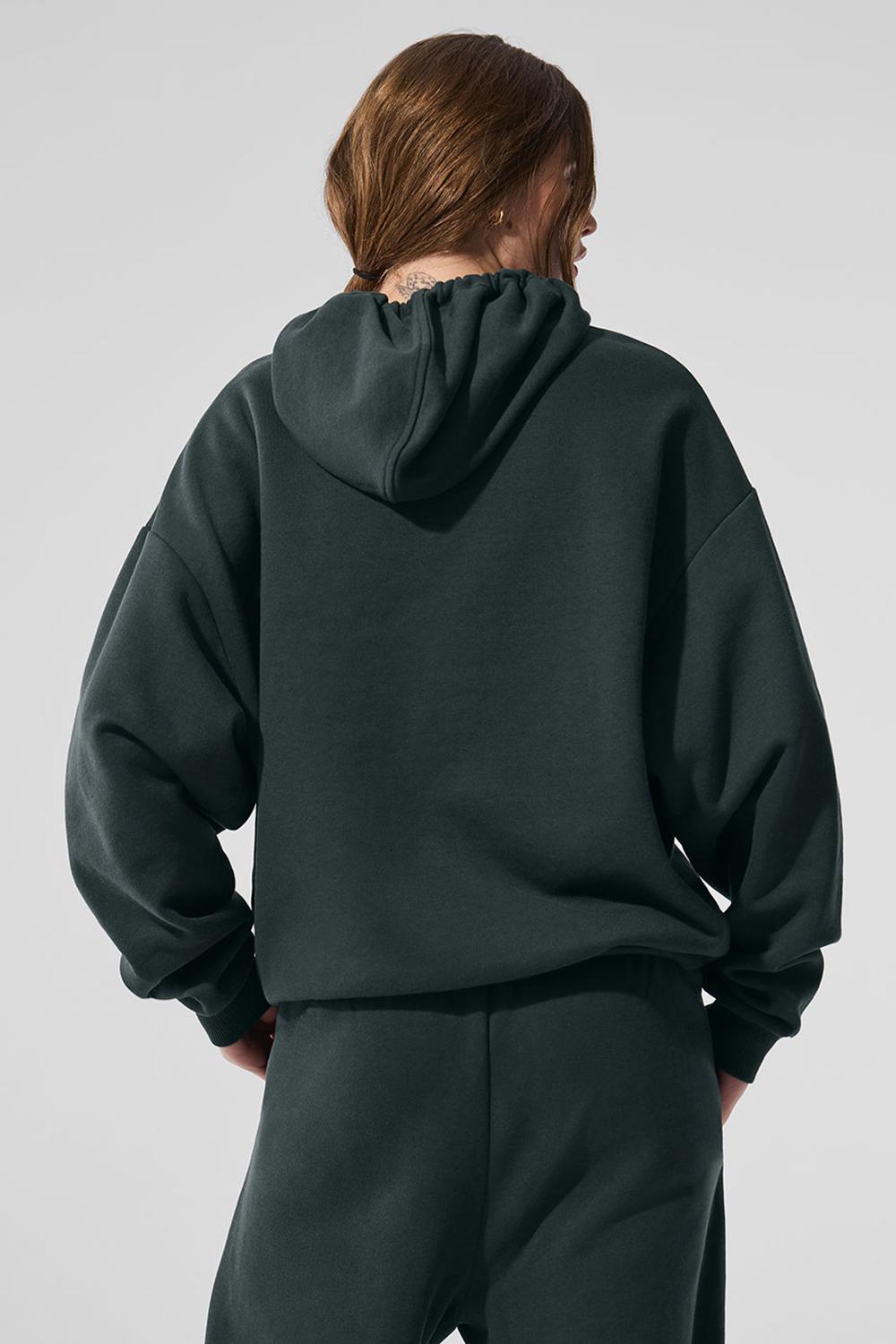 Charcoal Green Alo Yoga Accolade Women Hoodie | KSA  FHY092867