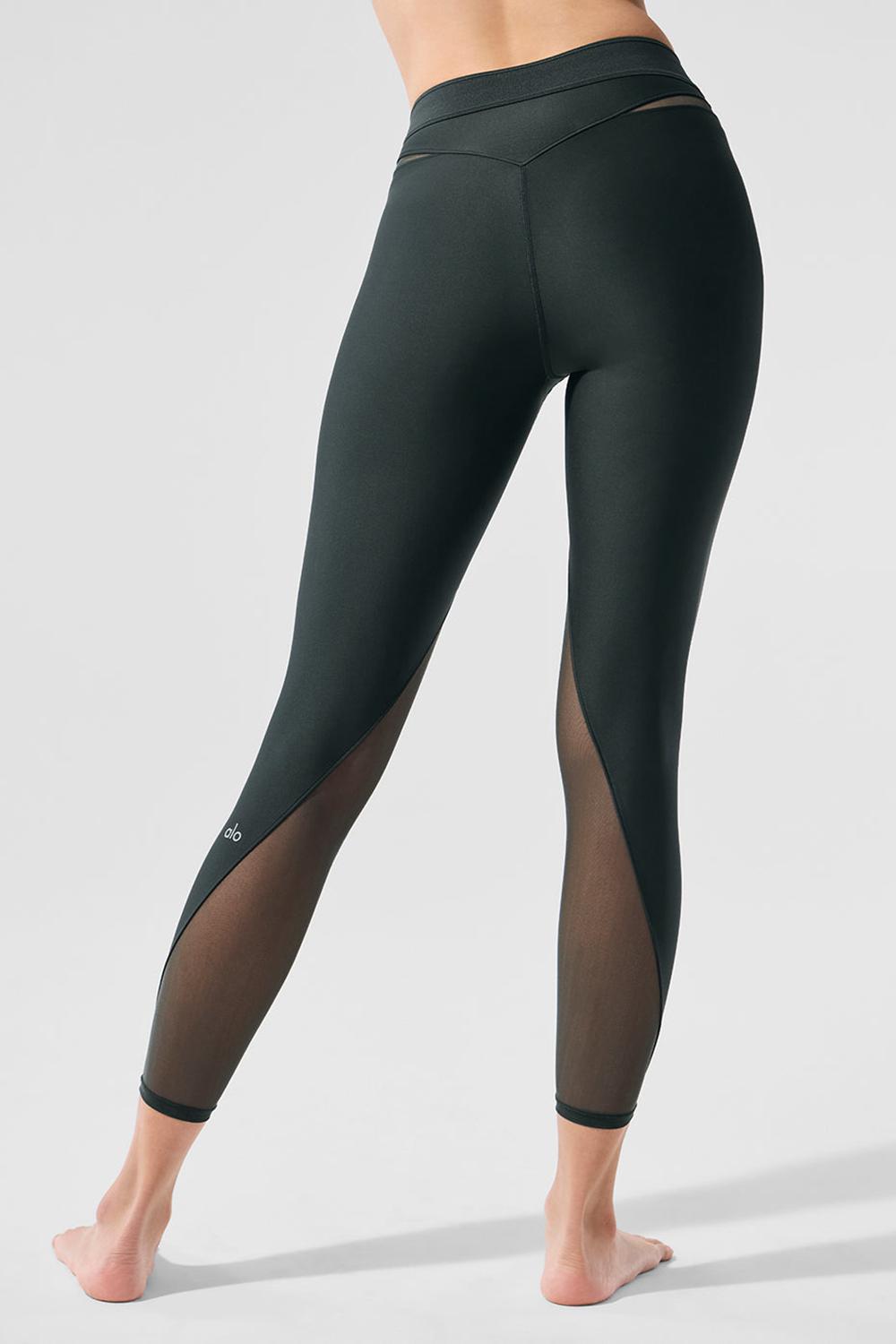 Charcoal Green Alo Yoga Airlift High-Waist 7/8 Rebel Women Legging | KSA  QYU629754