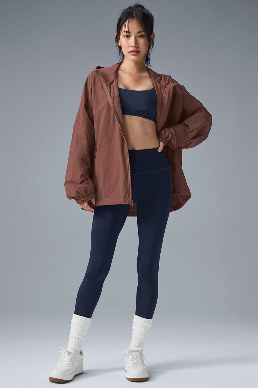 Chestnut Alo Yoga Vantage Nylon Ripstop Track Women Jacket | KSA  PDH819543