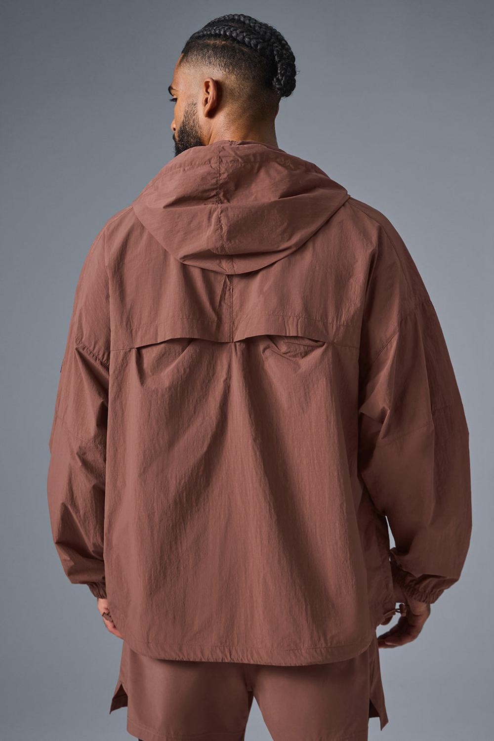 Chestnut Alo Yoga Vantage Nylon Ripstop Track Men Jacket | KSA  BNR052783