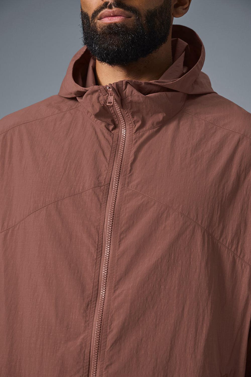 Chestnut Alo Yoga Vantage Nylon Ripstop Track Men Jacket | KSA  BNR052783