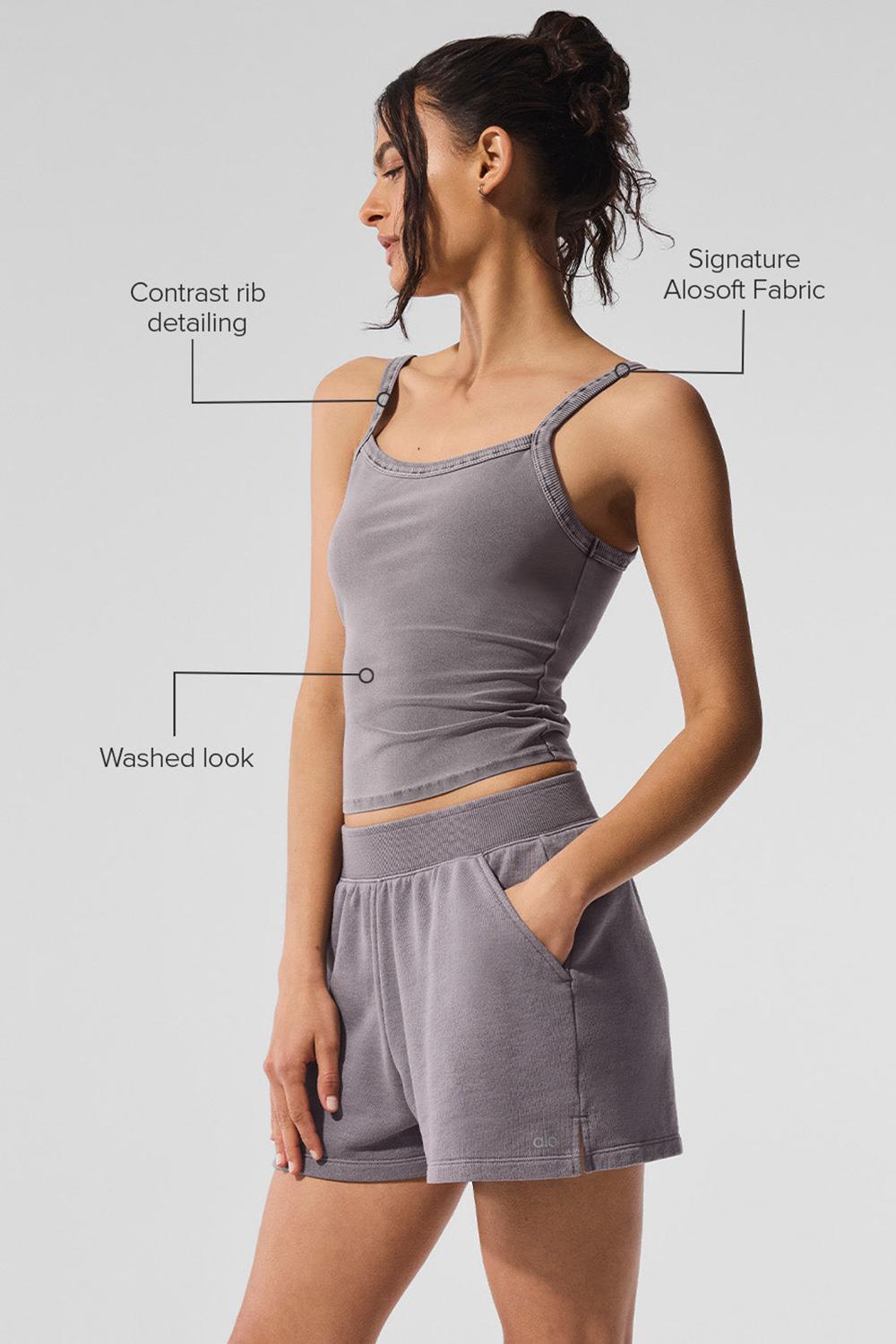 Cool Grey Wash Alo Yoga Washed Alosoft Sweet Talker Women Tank | KSA  PHX925836