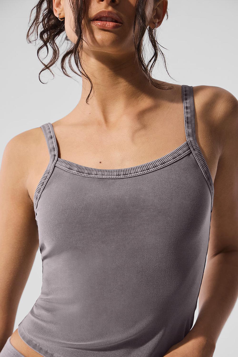 Cool Grey Wash Alo Yoga Washed Alosoft Sweet Talker Women Tank | KSA  PHX925836