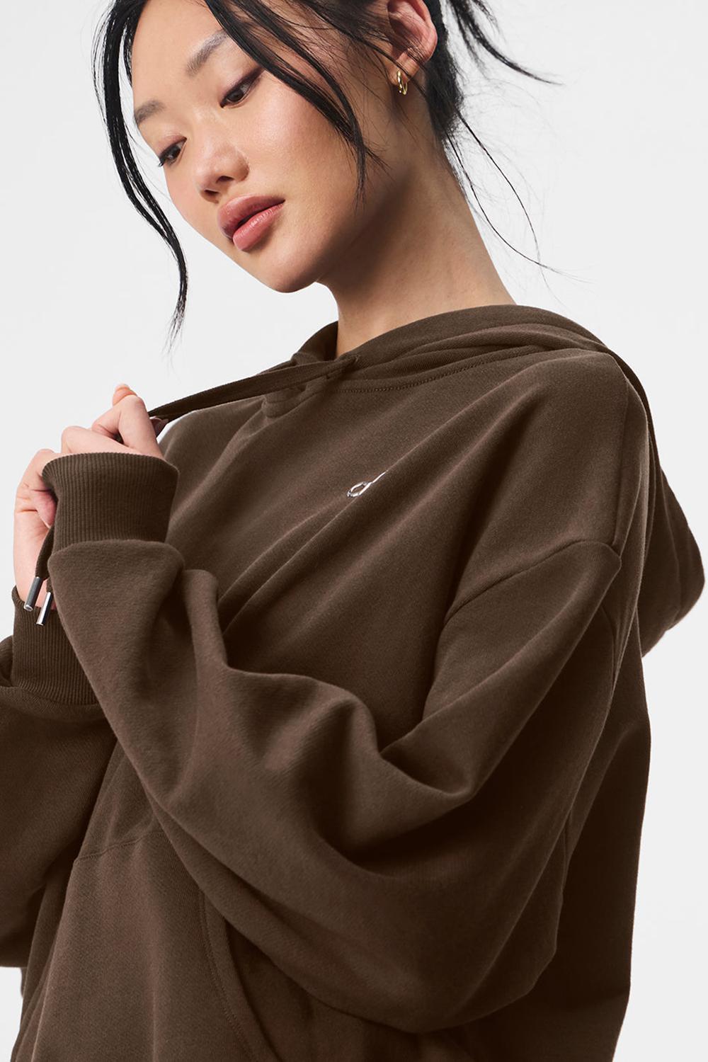 Espresso Alo Yoga Accolade Women Hoodie | KSA  TMV249053