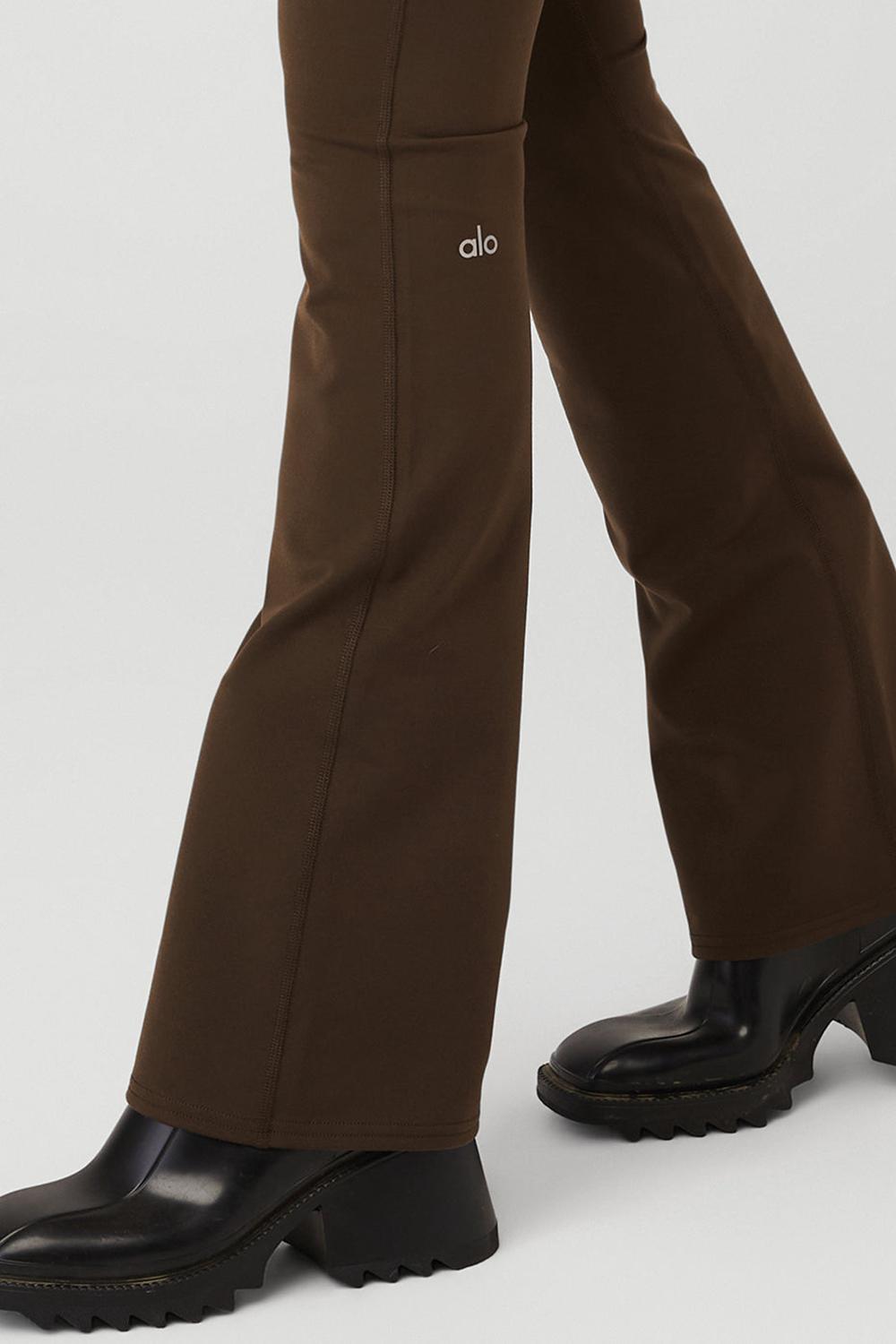 Espresso Alo Yoga Airbrush High-Waist Bootcut Women Legging | KSA  UZK385796
