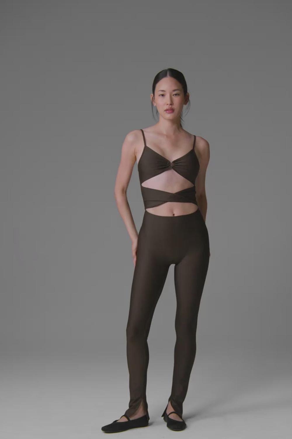 Espresso Alo Yoga Airlift A-List Women Onesie | KSA  DMO567408