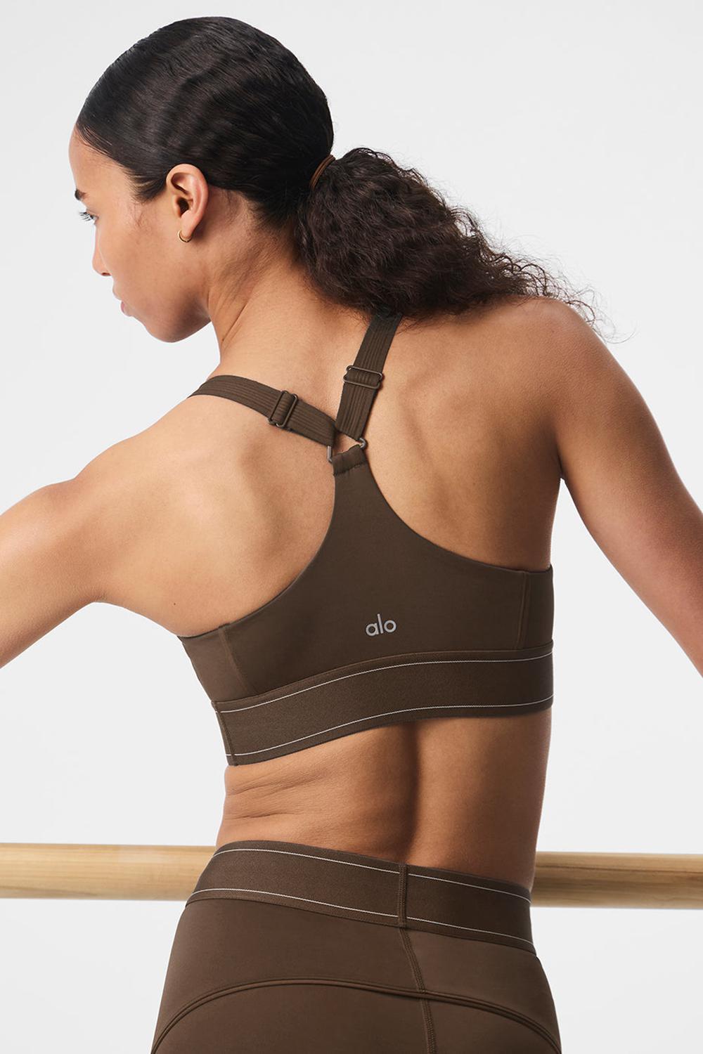 Espresso Alo Yoga Airlift Suit Up Women Bra | KSA  BGS972513
