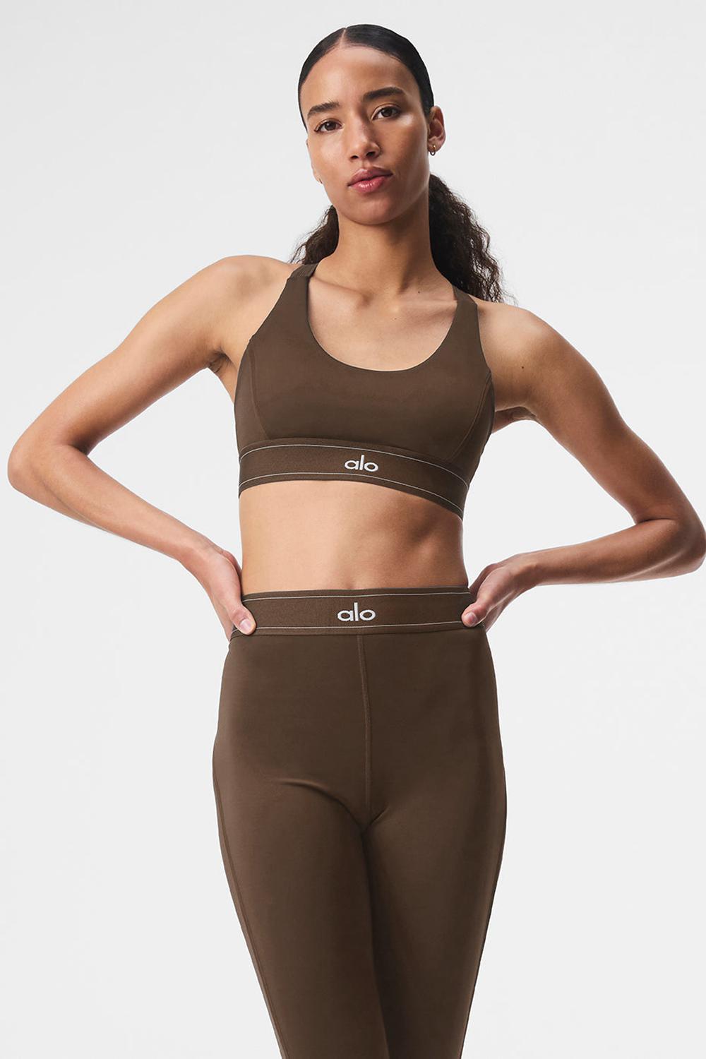 Espresso Alo Yoga Airlift Suit Up Women Bra | KSA  BGS972513