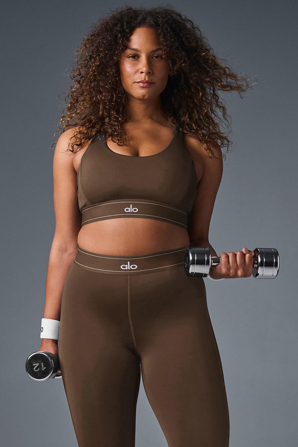 Espresso Alo Yoga Airlift Suit Up Women Bra | KSA  BGS972513
