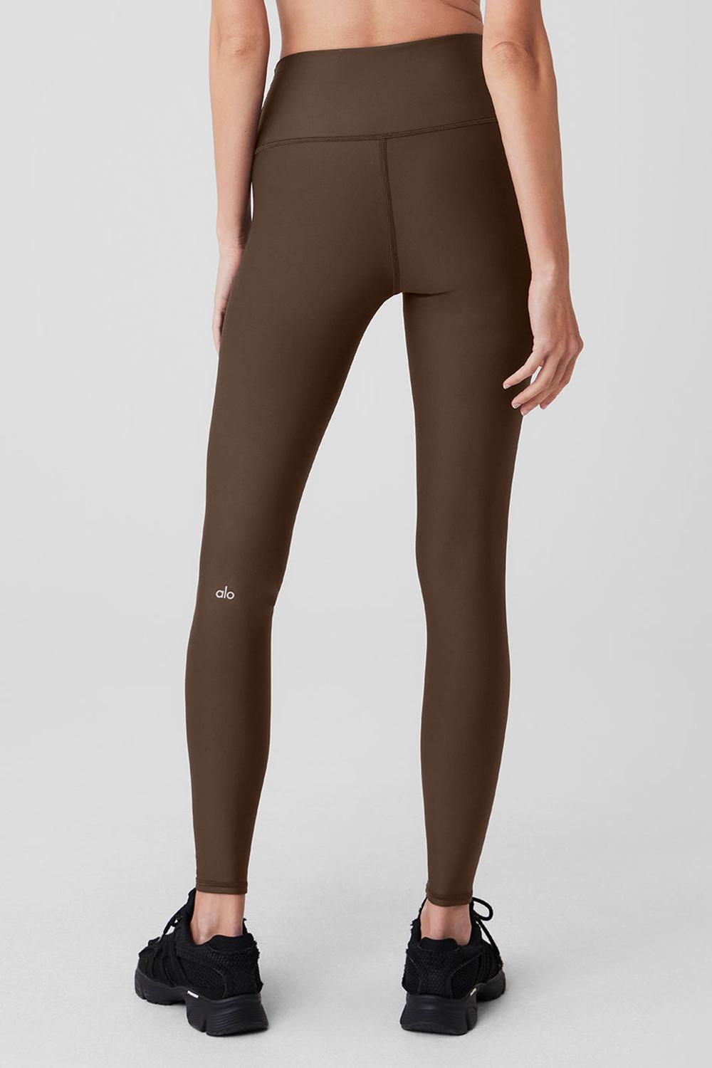 Espresso Alo Yoga Airlift Winter Warm High-Waist Women Legging | KSA  YCX540628