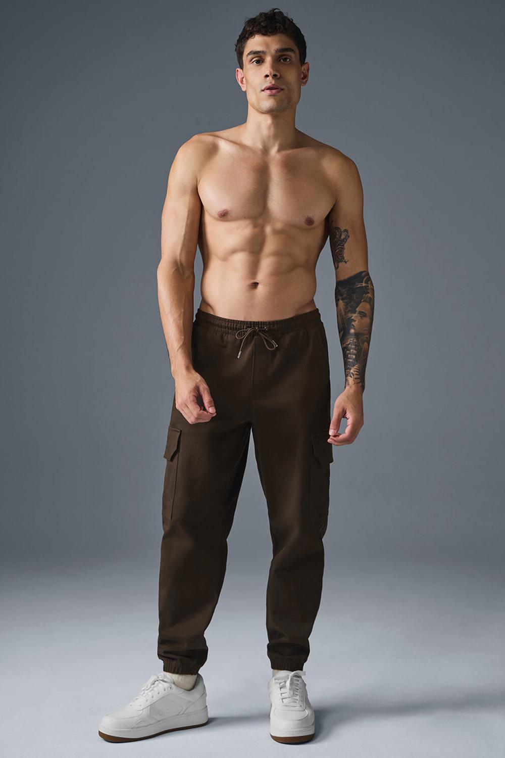 Espresso Alo Yoga Edition Sueded Men Jogger | KSA  CLA231509
