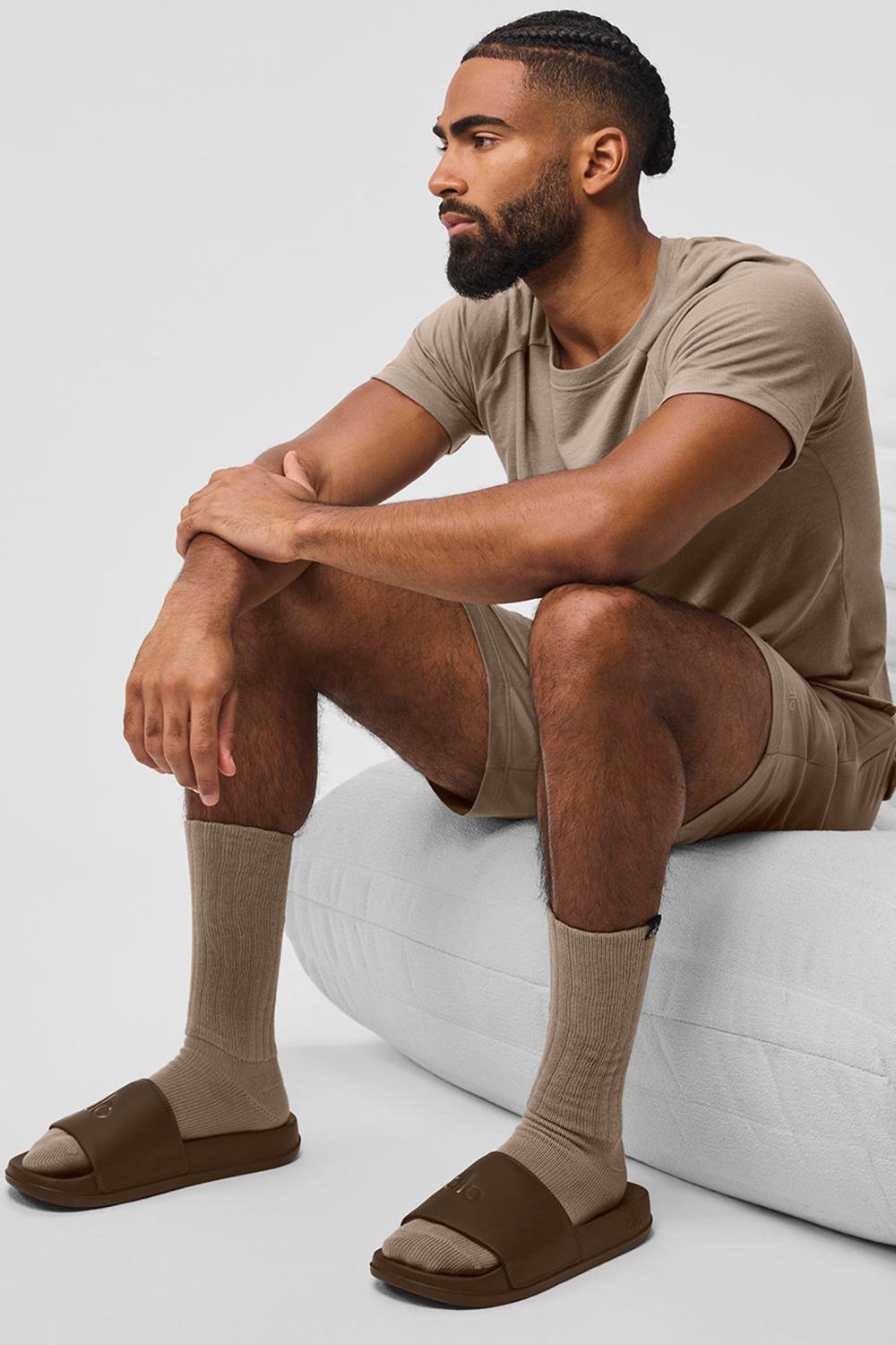 Espresso Alo Yoga Unisex It Slide Men Slide | KSA  CTO473591