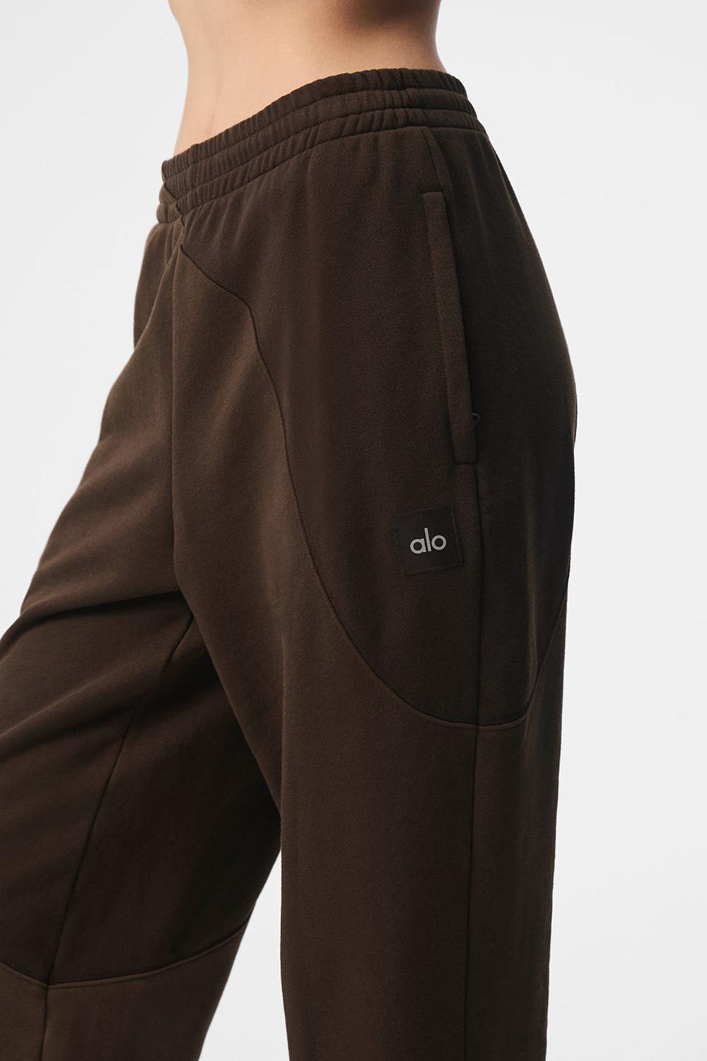 Espresso Tonal Alo Yoga Make Waves Women Sweatpant | KSA  ZPI254638