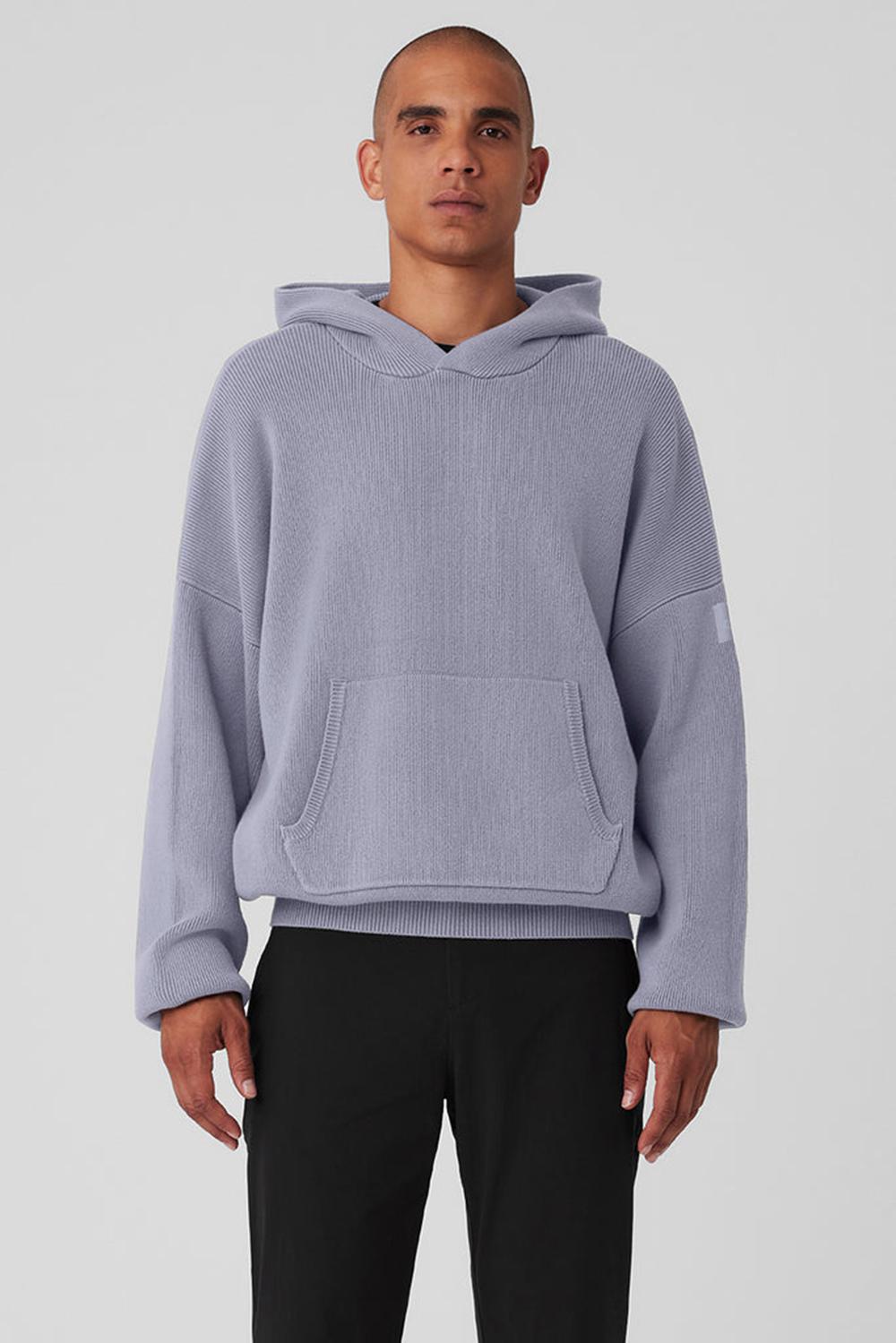 Fog Alo Yoga Scholar Hooded Men Sweater | KSA  SYW407168