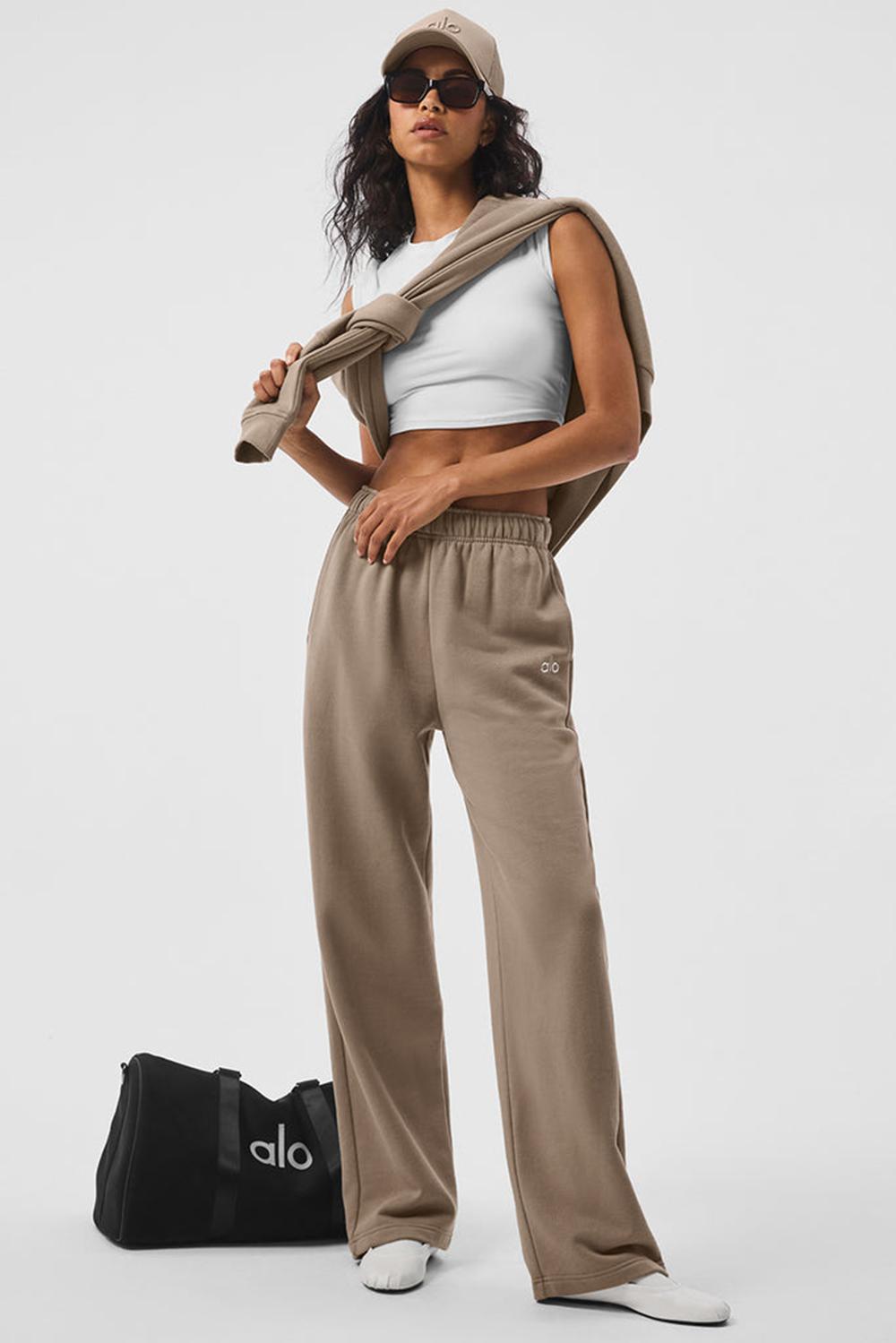 Gravel Alo Yoga Accolade Straight Leg Women Sweatpant | KSA  FYH452316