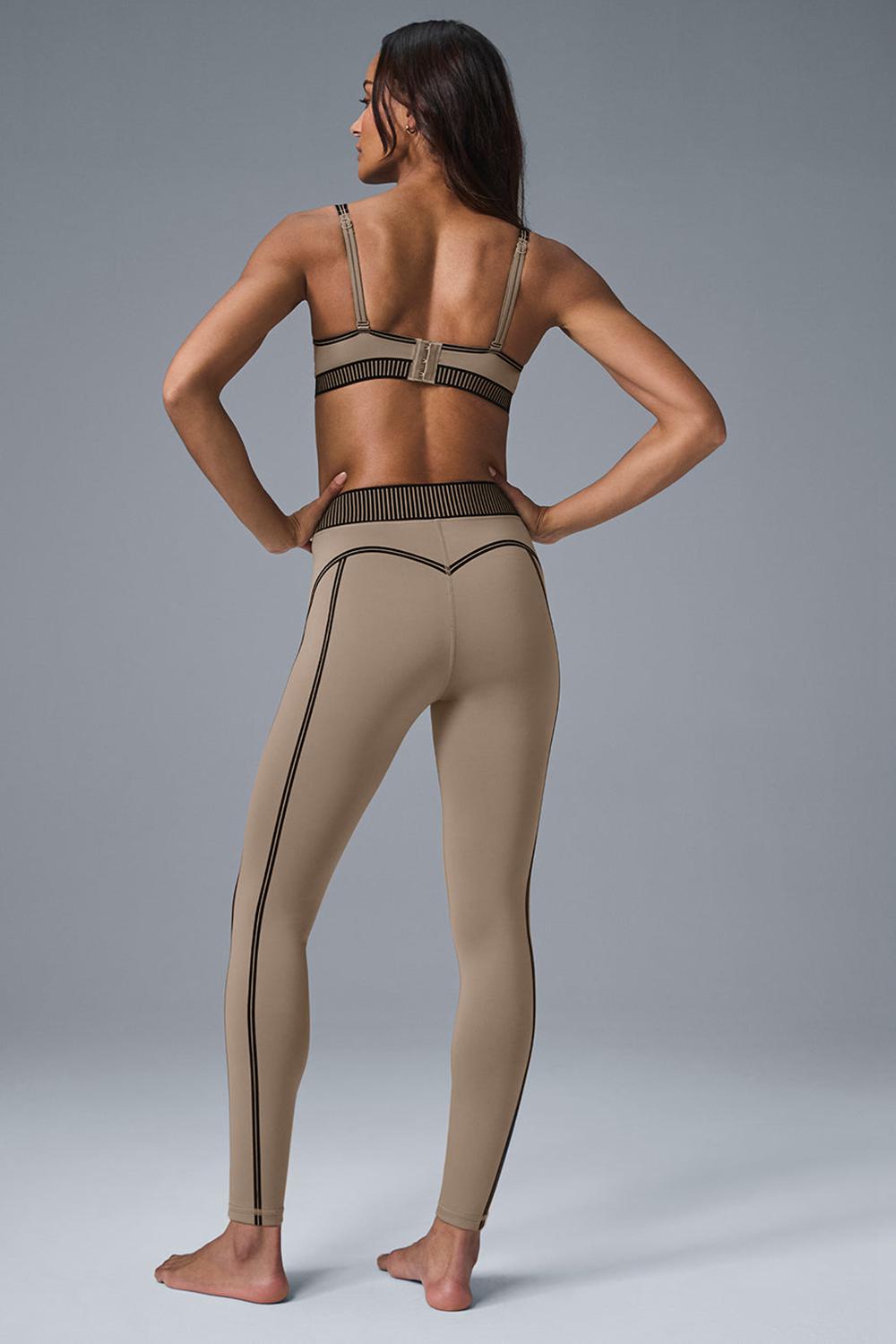 Gravel Alo Yoga Airlift High-Waist 7/8 Line Up Women Legging | KSA  TLW651497