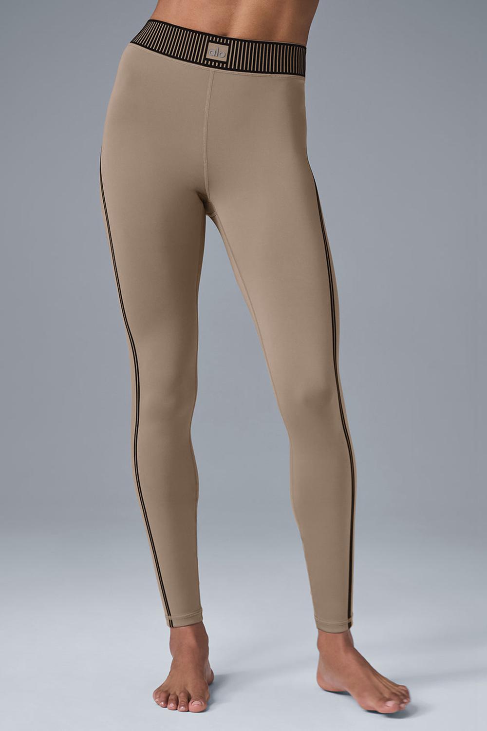 Gravel Alo Yoga Airlift High-Waist 7/8 Line Up Women Legging | KSA  TLW651497