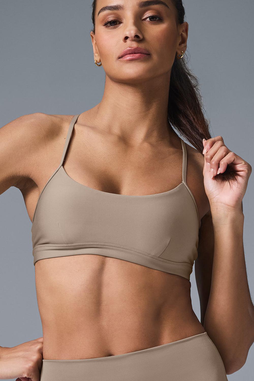 Gravel Alo Yoga Airlift Intrigue Women Bra | KSA  LWN147685